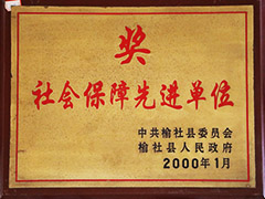 2000年榆社县社会保障先进单位