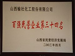 2003年山西省百强民营企业